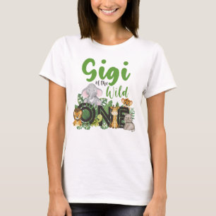 Camiseta Gigi de los animales salvajes de un Safari a juego