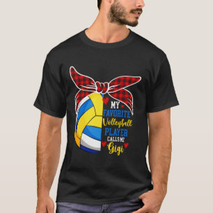 Camiseta Gigi De Voleibol Abuela Gigi De Un Juego De Voleib