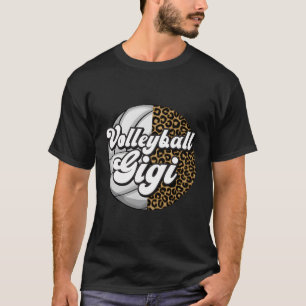 Camiseta Gigi De Voleibol Leopardo Abuela Gigi De Volleyba