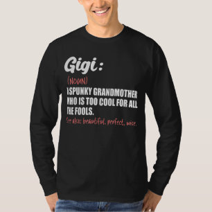Camiseta Gigi Definición Gig Día del Aniversario de la Abue