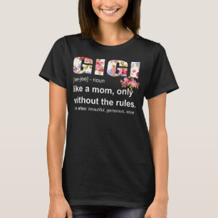 Camiseta Gigi Definición Graciosa Abuela Día de la Madre Mu
