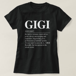 Camiseta Gigi Definition TShirt Women Gigi Gift Grandma