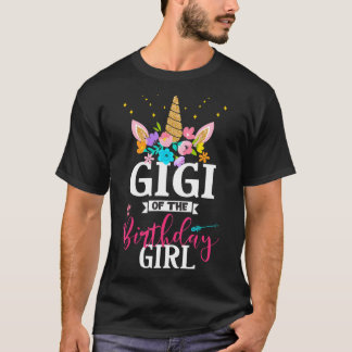Camiseta Gigi Del Aniversario Del Día B De Unicornio, Chica