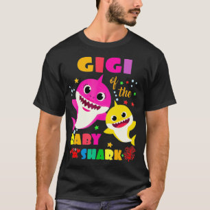 Camiseta Gigi Del Bebé El Cumpleaños Del Tiburón Gigi Shark