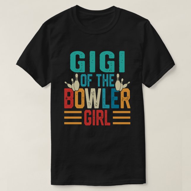 Camiseta GIGI Del Bote De La Familia Del Chica Bowler (Diseño del anverso)