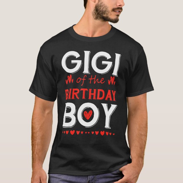 Camiseta Gigi del cumpleaños niño cute fiesta familiar (Anverso)