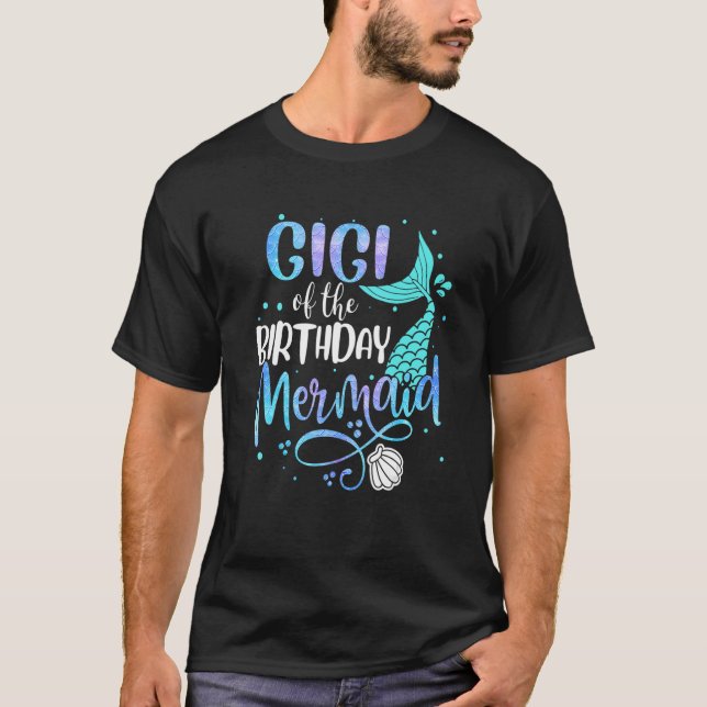 Camiseta Gigi Del Fiesta De La Familia De La Sirena De Cump (Anverso)