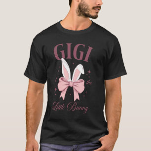 Camiseta Gigi del lazo coqueto de conejito cumpleaños niña