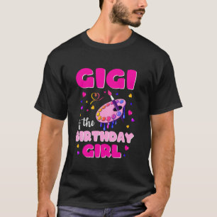 Camiseta Gigi Del Matc De La Familia De La Pintura De Arte 