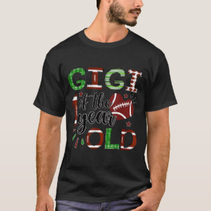 Camiseta Gigi Del Niño De 1 Año Fútbol Primer Cumpleaños Ni