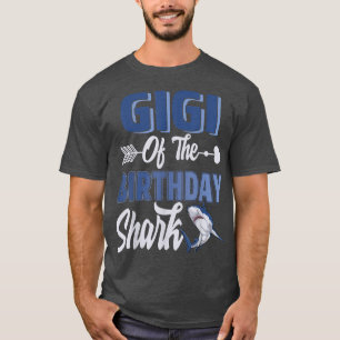Camiseta Gigi Del Niño De Cumpleaños Fami Del Océano Tiburó