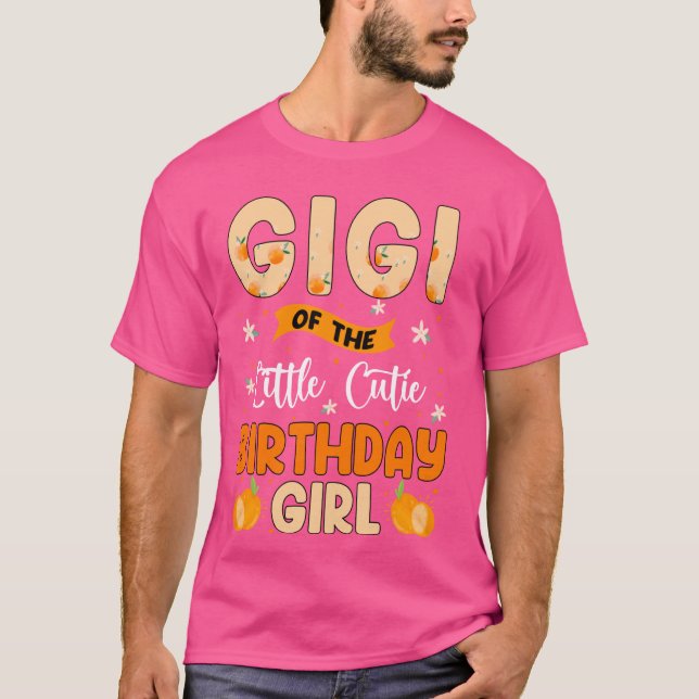 Camiseta Gigi del pequeño Chica de cumpleaños lindo dulce u (Anverso)