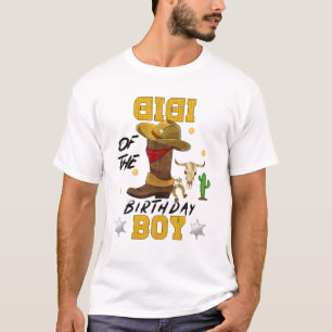 Camiseta Gigi Del Tema Del Niño Nacimiento Cowboy Fiesta F