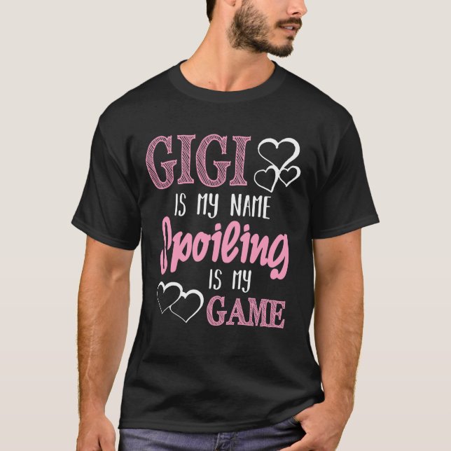 Camiseta GiGi Es Mi Nombre Echar Peces Es Mi Juego Abuela T (Anverso)