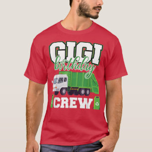 Camiseta Gigi Grandma Birthday Crew Garbage Truck Family Ma
