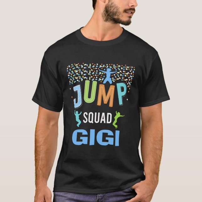 Camiseta Gigi Jump Squad Birday Boy Trampoline Jumper Bda (Anverso)