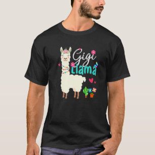 Camiseta Gigi Llama Día de la Madre Día de la Abuela Cumple