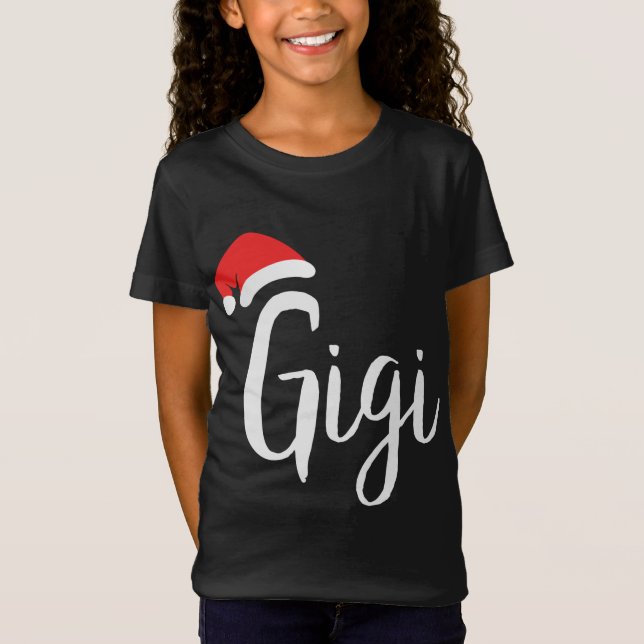 Camiseta Gigi - Navidades de Santa Hat orgullosos abuelo (Anverso)