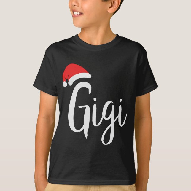 Camiseta Gigi - Navidades de Santa Hat orgullosos abuelo (Anverso)