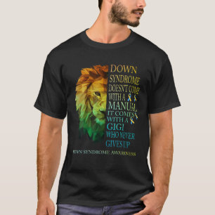 Camiseta Gigi Nunca Deja El Síndrome De Lion Down T21