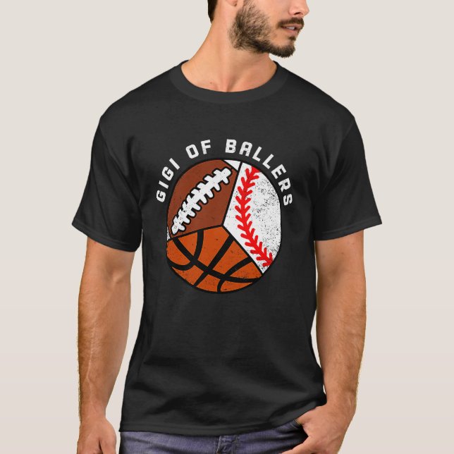 Camiseta Gigi Of Ballers Baseball Basketball Football Gigi (Anverso)