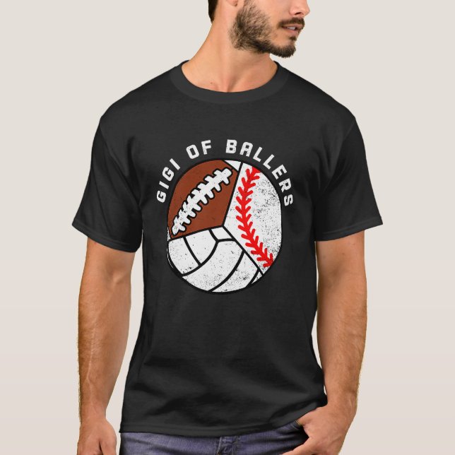 Camiseta Gigi Of Ballers Baseball Volleyball Football Gigi (Anverso)