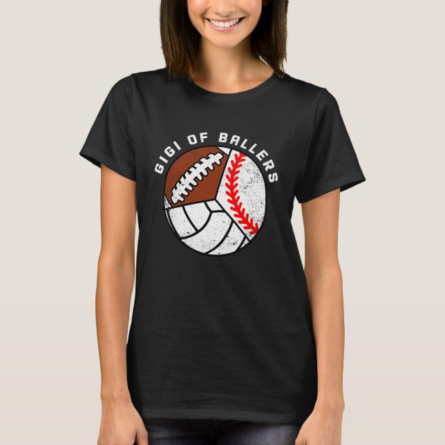 Camiseta Gigi Of Ballers Baseball Volleyball Football Gigi (Anverso)