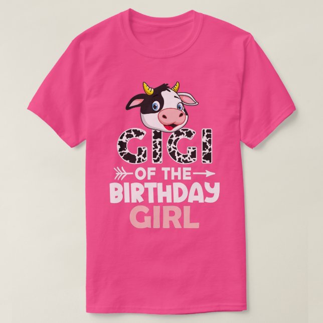 Camiseta Gigi of The Birthday Girl Cows Farm Cow Gigi  (Diseño del anverso)