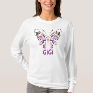 Camiseta GiGi personalizó la mariposa
