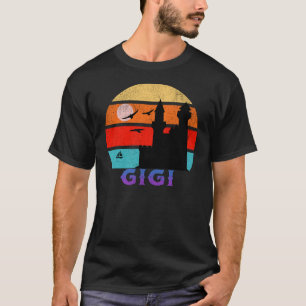 Camiseta Gigi Retro Sunset Ocean Grandfather