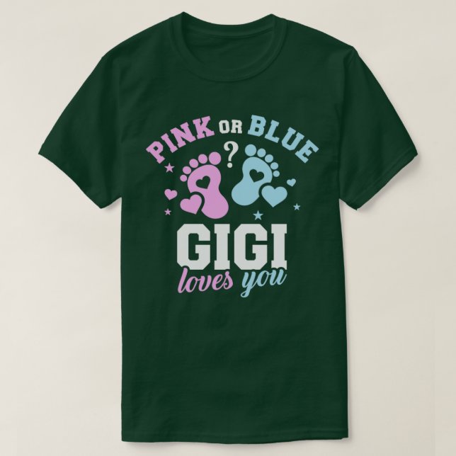 Camiseta Gigi revelador de género (Diseño del anverso)