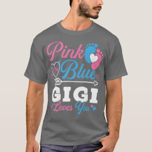 Camiseta Gigi Rosado O Azul Te Ama Aburrido Revelación De G