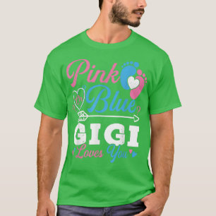 Camiseta Gigi Rosado O Azul Te Ama Aburrido Revelación De G