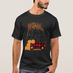 Camiseta Gigi S Pequeñas Calabazas Camión Rojo Arte De Otoñ