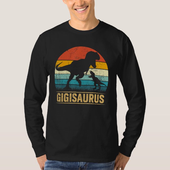 Camiseta Gigi Saurus T Rex Dinosaur Gigisaurus Funny Mother (Anverso)