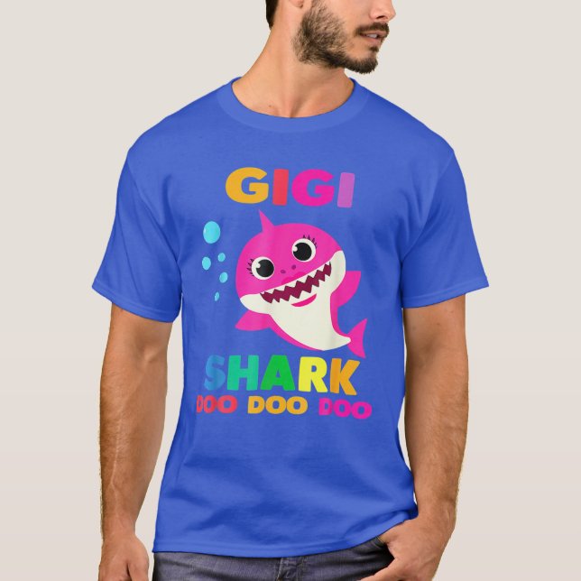 Camiseta Gigi Shark Doo Doo Graciosa Bebé Mami Niños (Anverso)