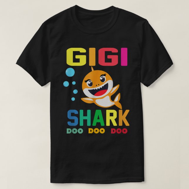 Camiseta Gigi SharkGigi Shark Lover Family Mothers Day  (Diseño del anverso)