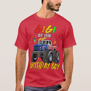 Camiseta Gigi The Birthday Boy Monster Truck Birthday Party