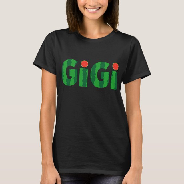 Camiseta Gigi Watermelon Tropical Summer Fruit Melon (Anverso)