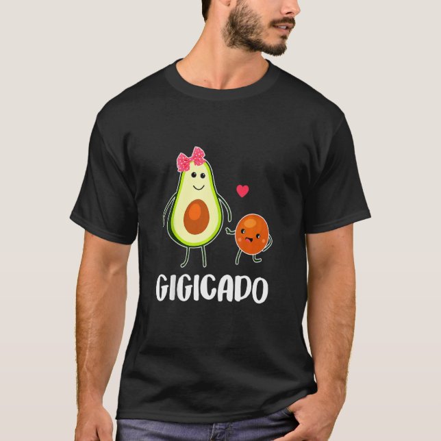 Camiseta Gigicado Cute Aguacate Mujeres Abuelas Embarazadas (Anverso)