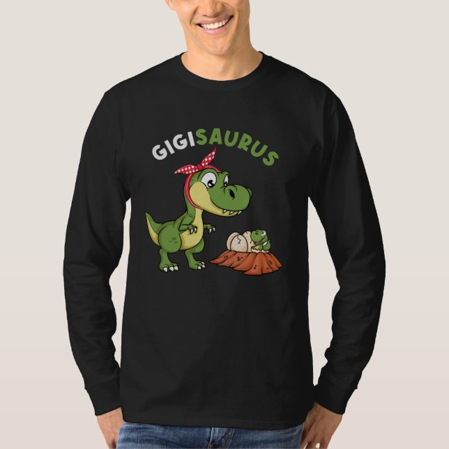 Camiseta Gigisaurus Cute Gigi 4 Kids Dinosaur rex Mother s  (Anverso)