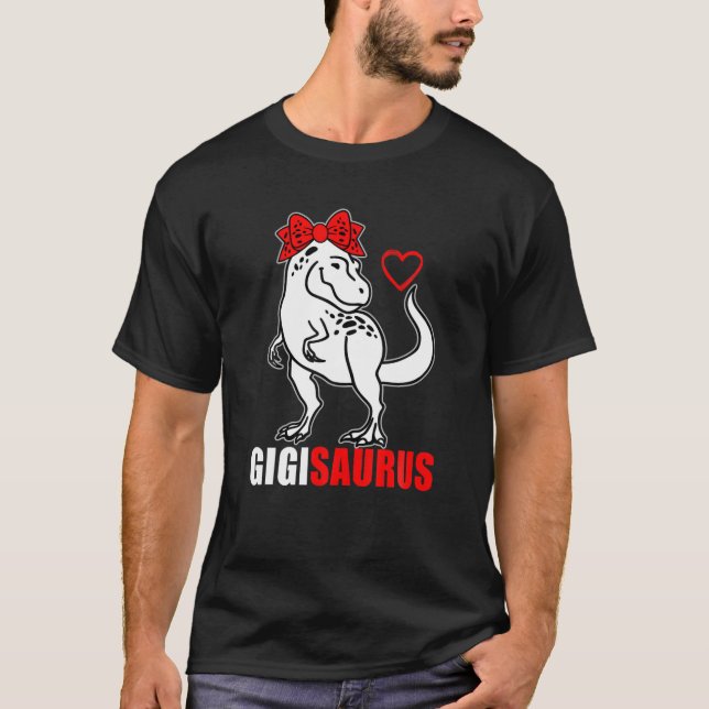 Camiseta Gigisaurus Gigi Saurus Rex Abuelo del Día de la Ma (Anverso)