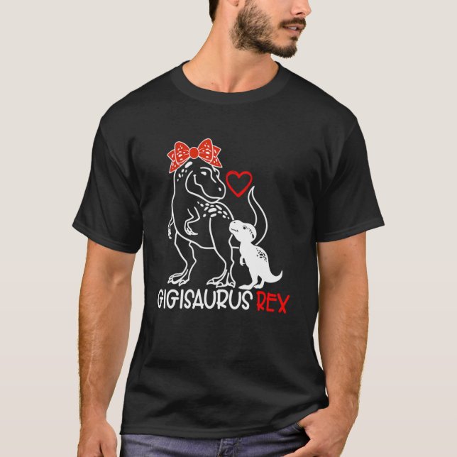 Camiseta Gigisaurus T rex Dinosaur Funny Gigi Saurus Madre (Anverso)