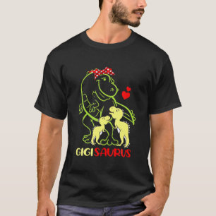 Camiseta Gigisaurus T Rex Dinosaur Gigi Saurus Familia Muje