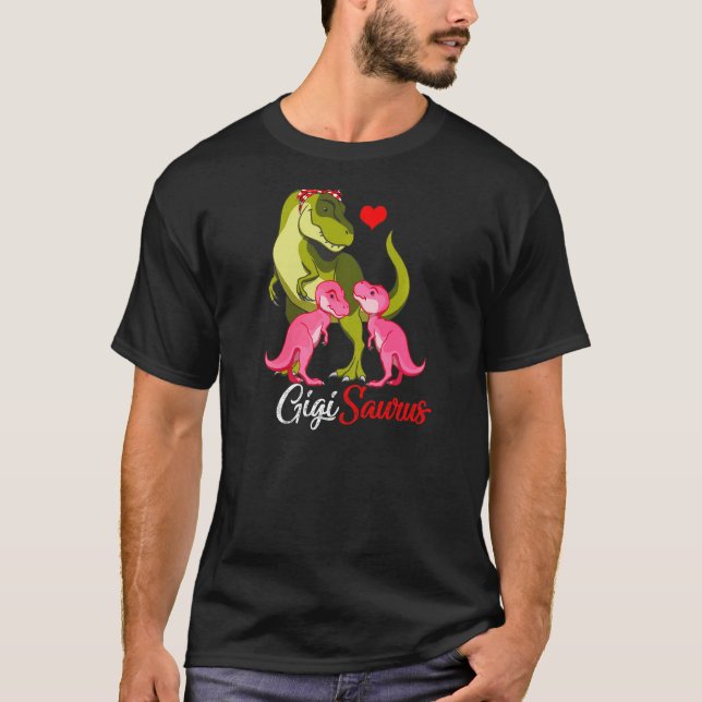 Camiseta Gigisaurus T Rex Gigi Mom Saurus Dinosaur M (Anverso)