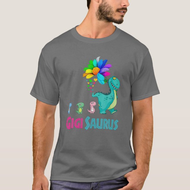 Camiseta Gigisaurus T Rex Gigi Saurus Dinosaur Match (Anverso)
