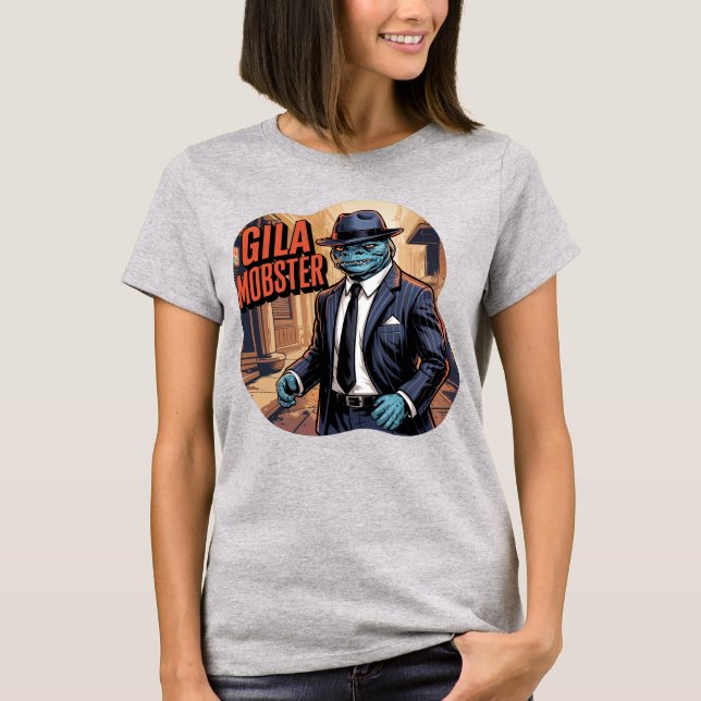 Camiseta Gila Mobster Ilustracion Combo Creatura Graciosa (Anverso)