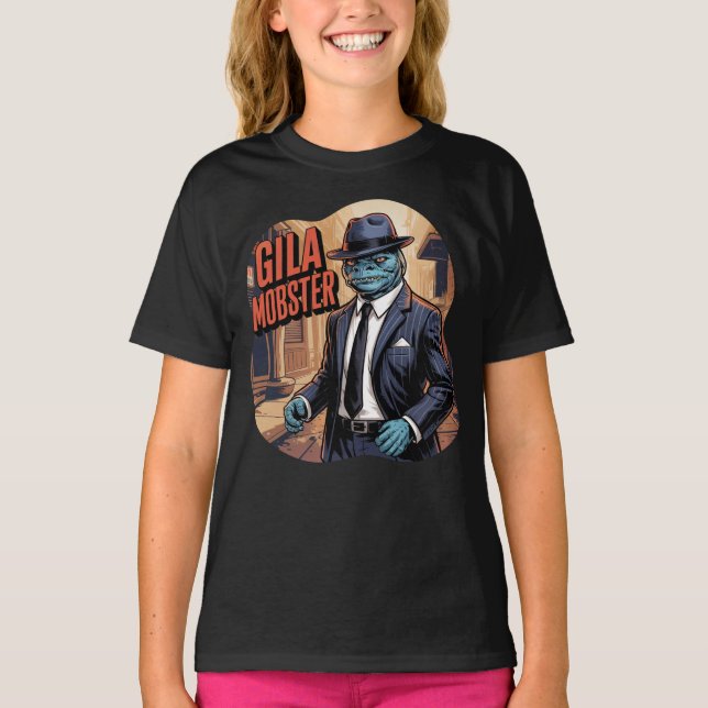 Camiseta Gila Mobster Ilustracion Combo Creatura Graciosa (Anverso)