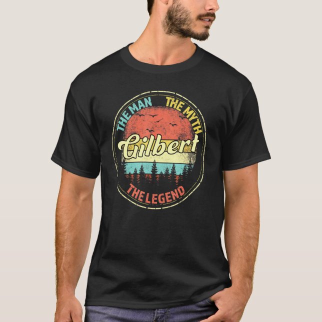 Camiseta Gilbert El Hombre El Mito Que Personalizan Los Hom (Anverso)