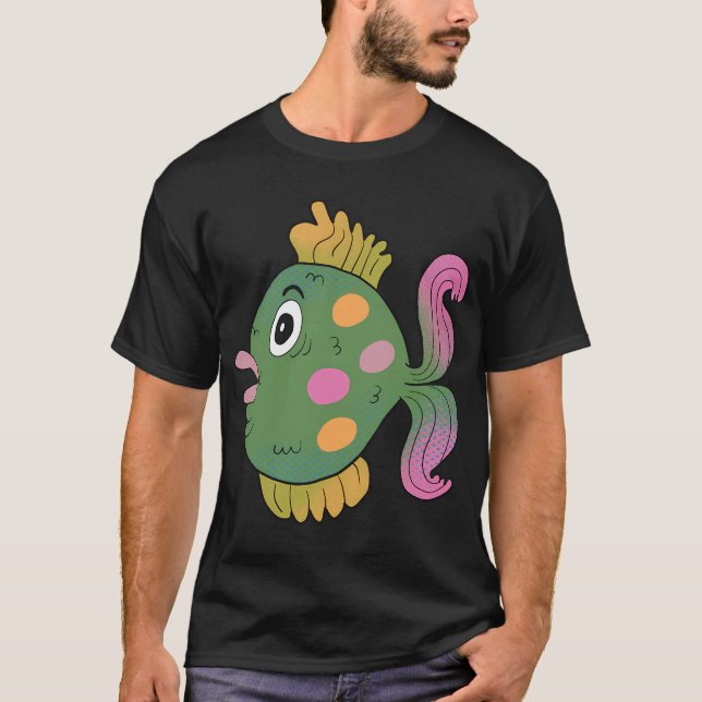 Camiseta Gilbert el pez tropical (Anverso)